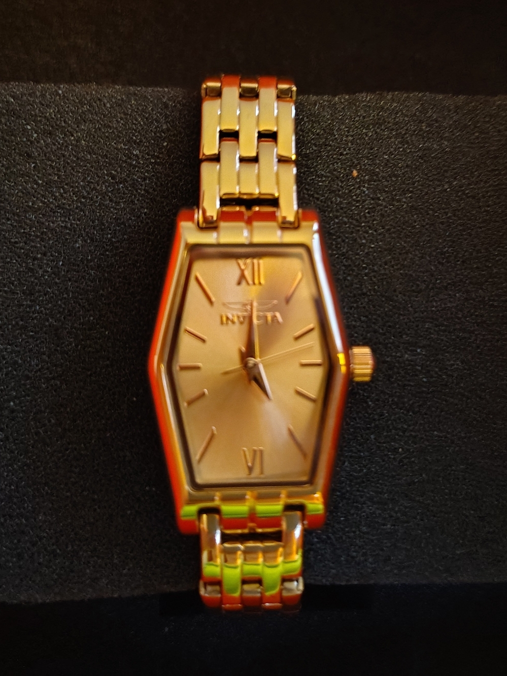 Invicta Women's Gold-Tone Hexagonal Bracelet Watch NEW